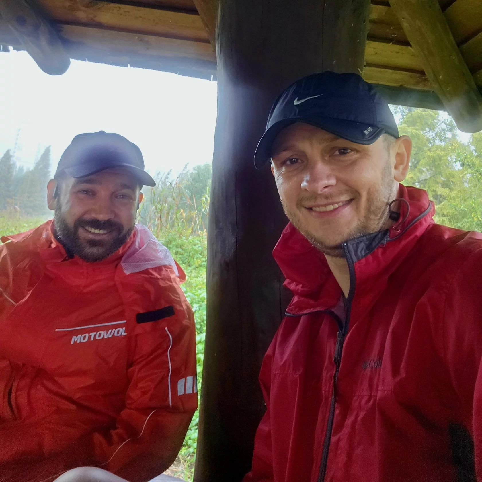 Early morning scooter setup with gear and maps ready for the first day of the journey