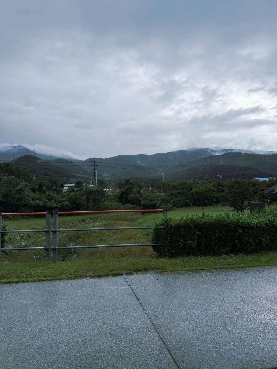 Coffee shop interior where they found refuge and warmth from the cold rain