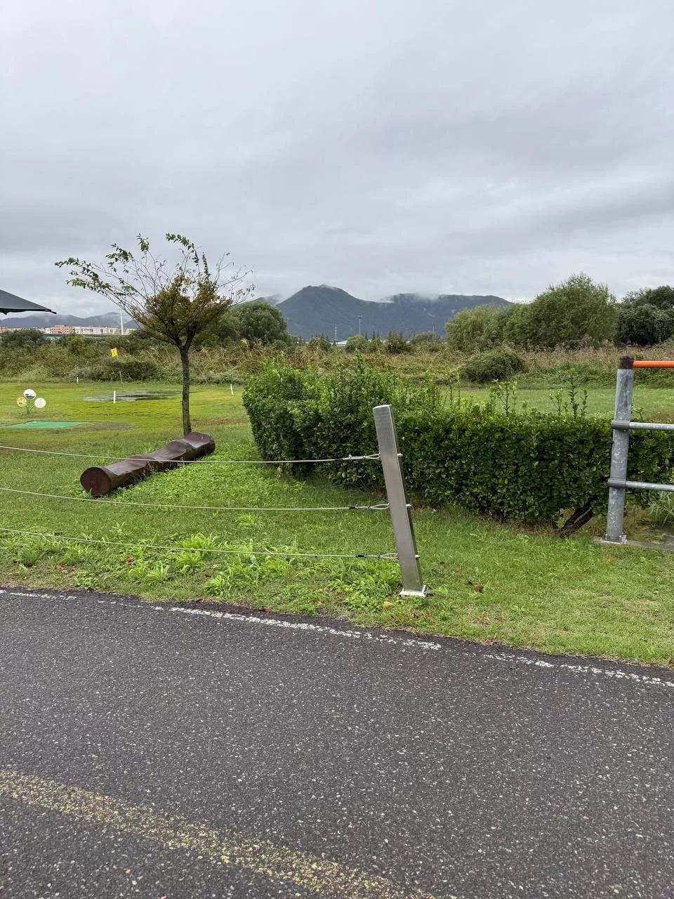 Wet clothes and gear being prepared for the hotel drying machine