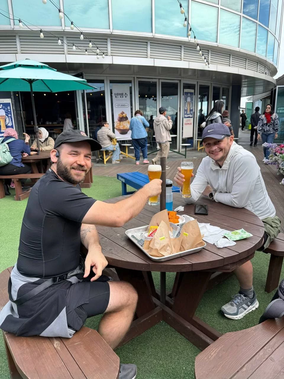 Celebrating the completion of 560km journey